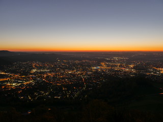 Fototapeta na wymiar Reutlinger Sonnenuntergang