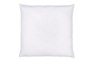 one white pillow on pure white background, stock photography