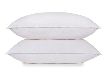 white pillows on pure white background, stock photography