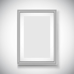 Realistic picture frame isolated on white background. Perfect for your presentations.