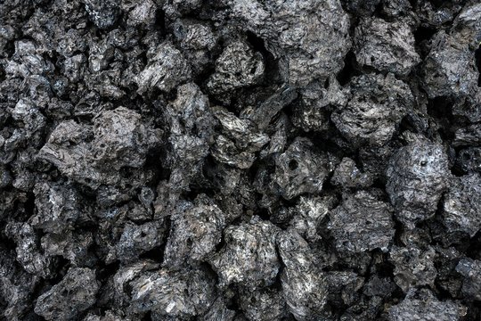Black volcanic rock, La Palma, Canary Islands, Spain, Europe