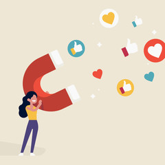 Social media marketing concept