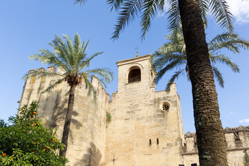 Alcazar of the spanish city Córdoba in Andalusia