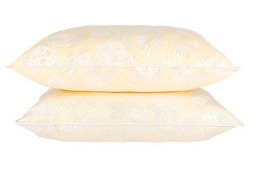 Fototapeta na wymiar pillows on pure perfect white background