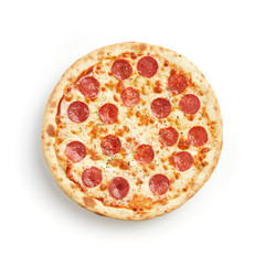 Pepperomi pizza isolated