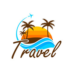 Fototapeta na wymiar logo design for travel companies