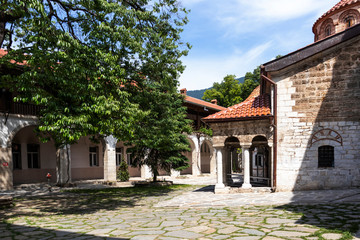Fototapeta premium Medieval Buildings in Bachkovo Monastery, Bulgaria
