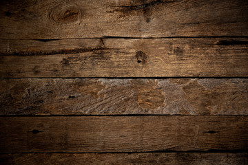 Naklejka premium Old wood plank texture background. Gradient light..