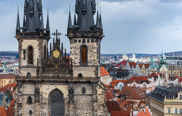 Fototapeta premium Neighborhood around Tyn church in Prague
