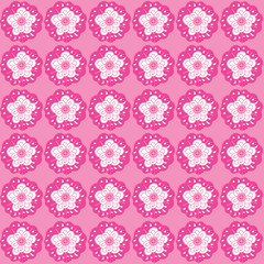 Colorful Birds and Blooms Seamless Repeat with Coordinates