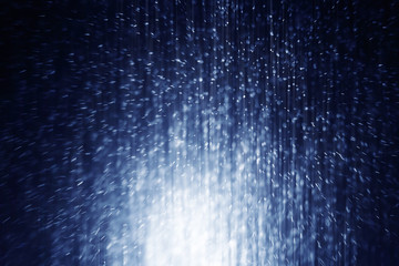 snowstorm in the evening