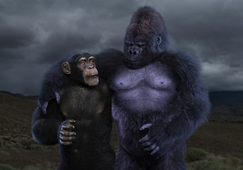 Primate Buddies © AlienCat