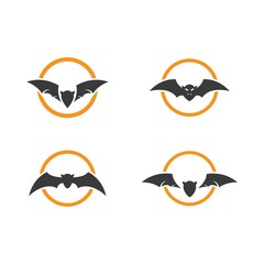 Obraz premium Bat ilustration logo vector