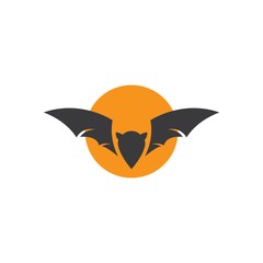 Bat ilustration logo vector