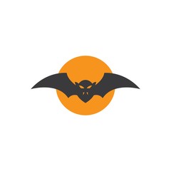 Bat ilustration logo vector