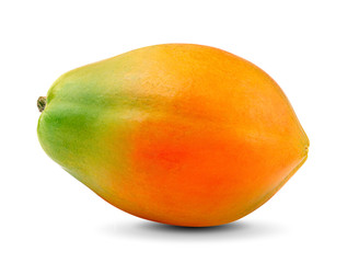 Papaya isolated on white background