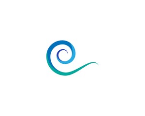 Water Wave symbol and icon Logo Template vector