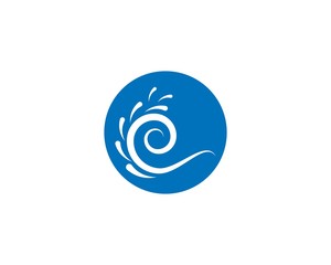 Water Wave symbol and icon Logo Template vector
