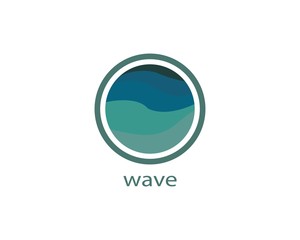 Water Wave symbol and icon Logo Template vector