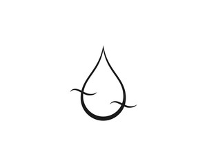 Fototapeta premium water drop Logo Template vector illustration design