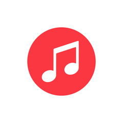 Music symbol icon vector illustration