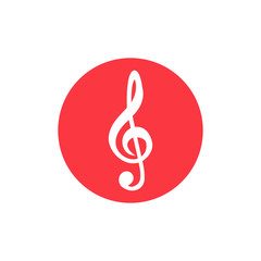 Music symbol icon vector illustration