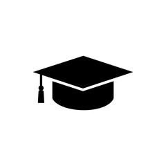 Graduation Cap symbol icon vector illustration