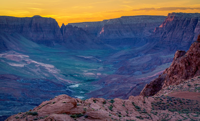 Southwestern Canyon at Sunset