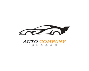 Auto car logo template vector icon