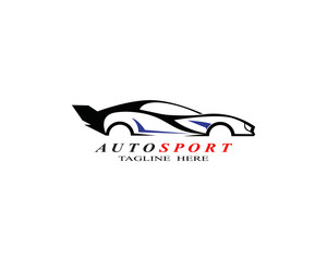 Speed auto car logo template