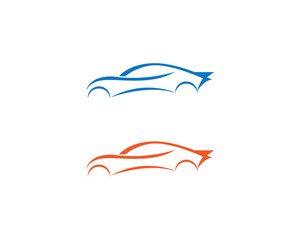 Speed auto car logo template