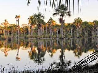 Lagoa das Araras, Nobres, Mato Grosso, Brazil. Great landscape. Travel destination. Vacation travel. Macaws Lake, touristic point.