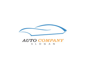 Auto car logo template vector icon