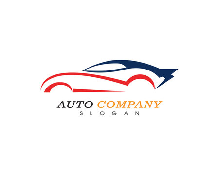 Auto car logo template vector icon