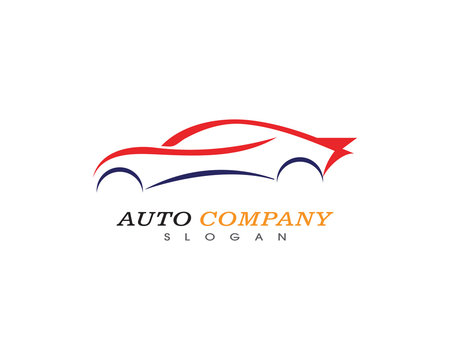 Auto car logo template vector icon