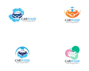 Car Wash logo Business template design