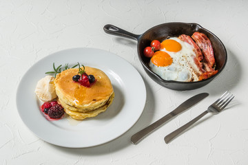 パンケーキセット Very delicious homemade pancake set