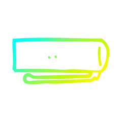 cold gradient line drawing cartoon pen lid