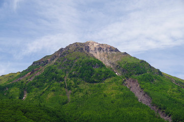 Fototapeta na wymiar 上高地から見る焼岳