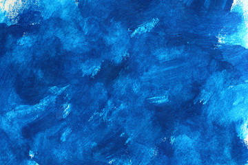 abstract blue watercolor painted paper texture background
