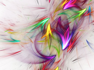 purple abstract fractal background 3d rendering illustration