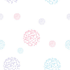 cute hand drawn seamless pattern dot style with pastel color for kid,fabric,background,print