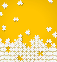 Jigsaw puzzle illustration background material