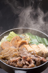 すき焼き　一人鍋