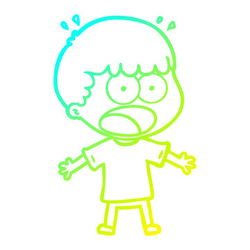 recommend clip art: cold gradient line drawing cartoon shocked man