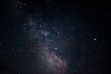 Milky Way in night starry sky