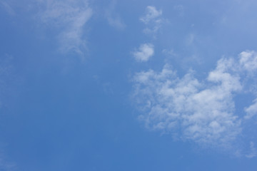blue sky with white clouds