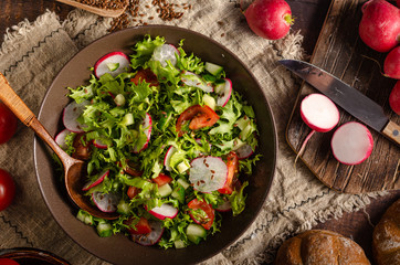 Fresh homemade garden salad