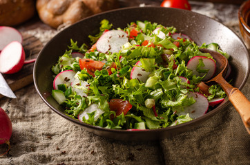 Fresh homemade garden salad
