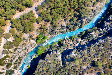 Tazi Canyon Blue River taken in April 2019\r\n' taken in hdr